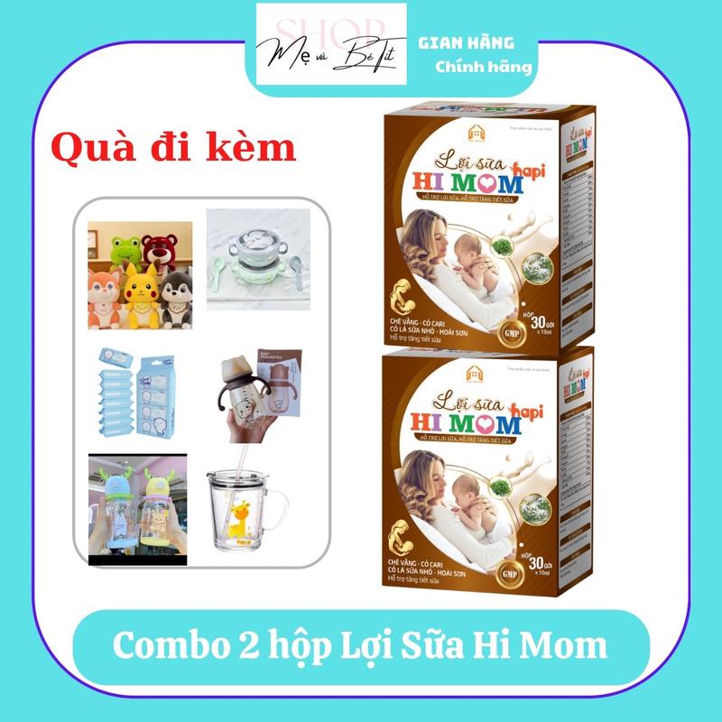 Combo 2 hộp LỢI SỮA HI MOM - dành cho mẹ sau sinh, ít sữa, sữa tanh, sữa loãng - HapiVietnam Men Vi Sinh Vitamin