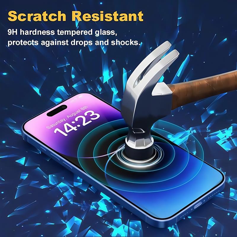 Product Introduction of Tempered Glass Phone Screen Protector, Counts Anti-spy Screen Protectors, Cell PhoneScreen Protective Film, Phone AccessoriesCompatible with iPhone 16 Series 15 14 13 12 11Pro Max Cover Protection Smartphone Cases Casing 1