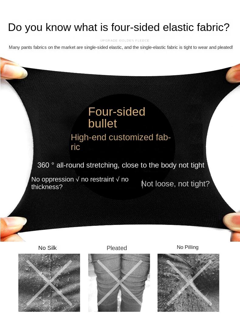 Product Introduction of Spring Large Size Korean Style Slimming High Waist Black Leggings Women's Outer Wear High Elastic Magic Pants Womenswear Bottom 7