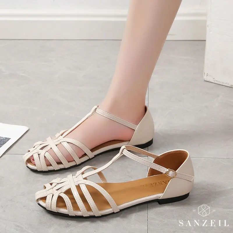 Sanzeil Maya - Sandal Flat Shoes Wanita Import Slip On Casual 1959 Sendal 1