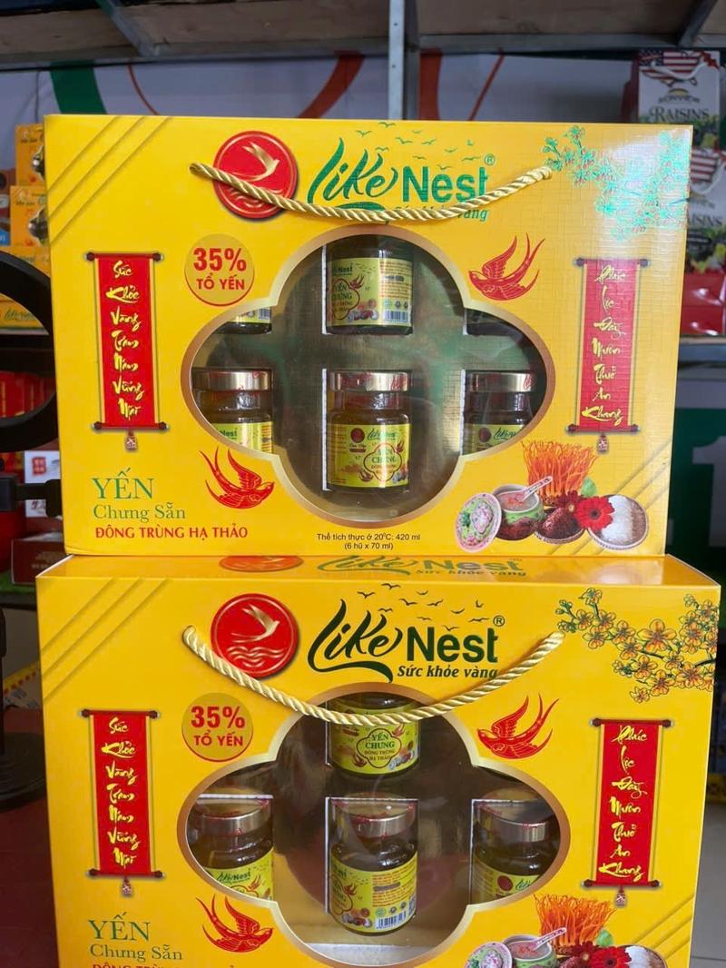 Product Introduction of Yến sào LikeNet 35% tổ yến chưng sẵn vị nhân sâm - vị đông trùng hạ thảo hộp 6hủ*70ml - siêu KM 5