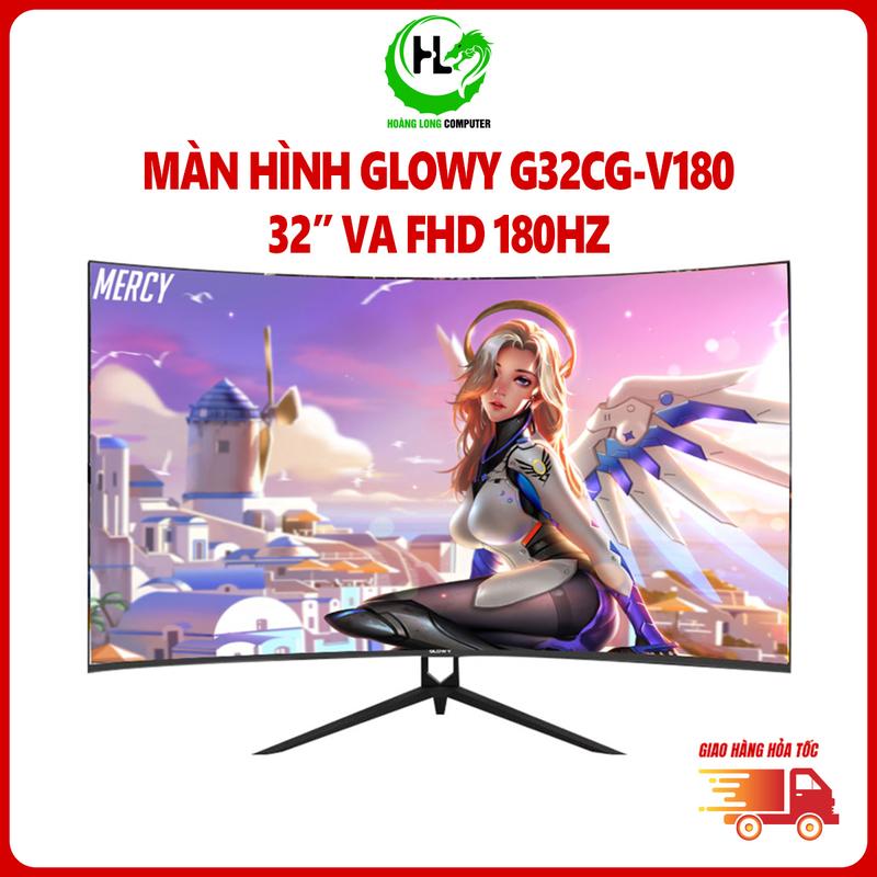 Màn Hình Cong Glowy G32CG V180 (32 Inch, VA, Full HD, 180Hz, 1ms) Chuyên Game Bảo Hành 24 Tháng