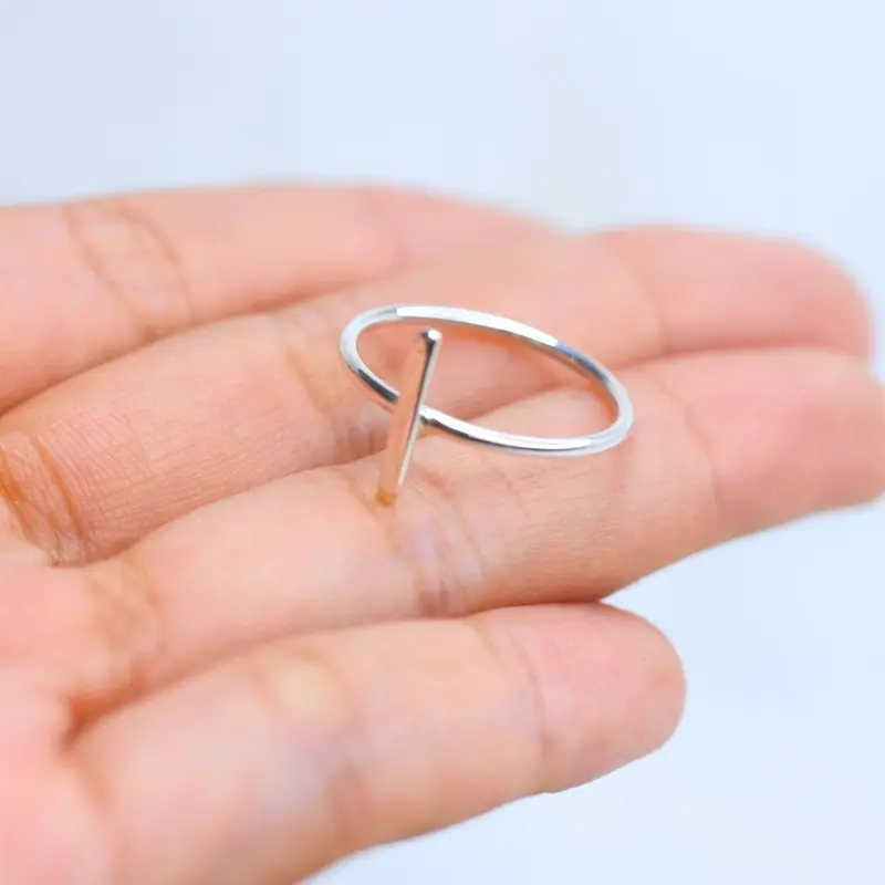 CINCIN PERAK ONE BAR HORIZONTAL 925 STERLING SILVER AA 1865 5