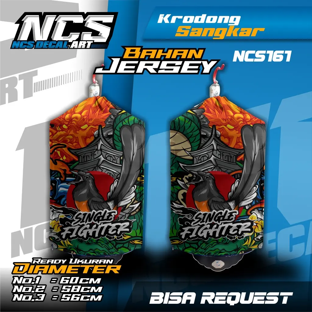Kerodong MURAI BATU Motif Krodong SANGKAR murai batu Penutup sangkar Mengatasi OB Murai - NCS