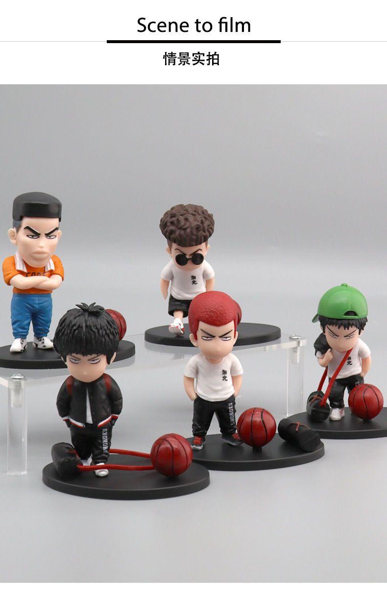 Product Introduction of Slam Dunk Hand-Made Cherry Blossom Road Liuchuan Maple Q Version Set Model Cake Car Decoration Doll Gift for Men 2