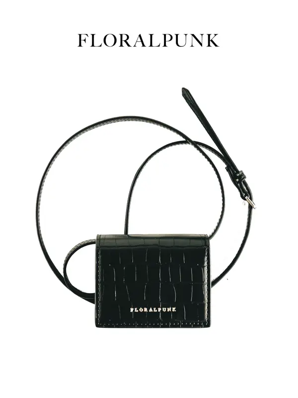 Ví Đeo Chéo Gwen Woc Floralpunk - Mini Bag Da PU Cao Cấp, Đựng AirPods, Chìa Khóa & Thẻ ATM 0