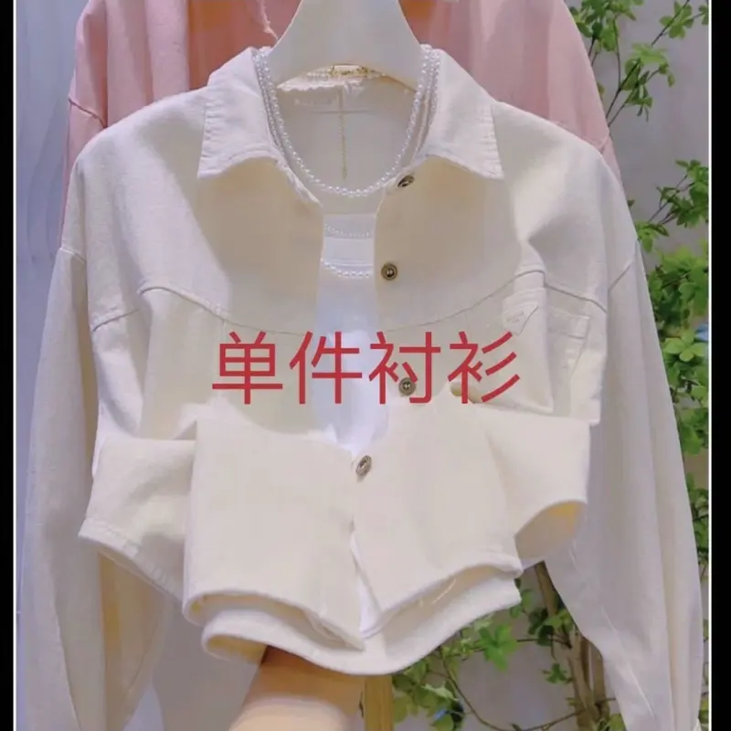 Áo Khoác Cotton Dệt Kim Ngắn, Cỡ Nhỏ Màu Pastel, Dáng Rộng Vừa Vặn, Áo Khoác Thường Ngày Thích Hợp Cho Mùa Xuân Và Mùa Thu, Hàng Mới Về 2024, Dành Cho Nữ 3