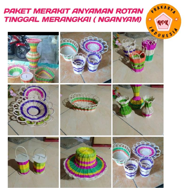 paket bahan anyaman rotan diy - Shop | Tokopedia