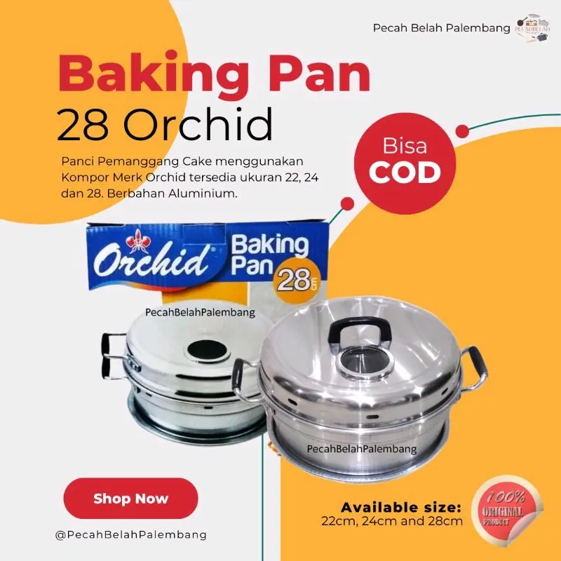 Baking Pan 28 untuk 8 telur Orchid