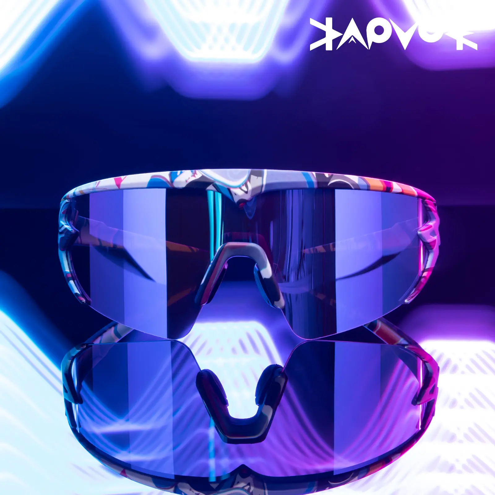 KAPVOE Cycling glasses Men MTB Mountain bike Sunglasses Women Outdoor Sport Glasses Bicycle Riding Eyewear road bike Fishing Running camping glasses