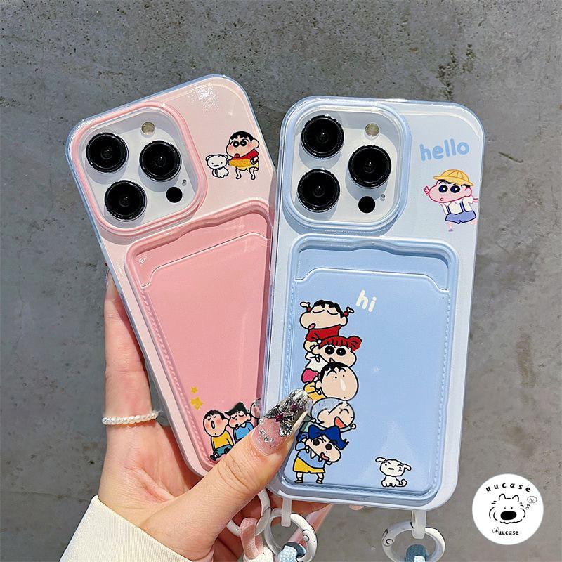 Tương Thích Cho IPhone 12 14 13 15 16 11 Pro Max X XS Max XR 16 8 7 14 15 Plus SE 2022 Case Crayon Shin-chan Vui Nhộn