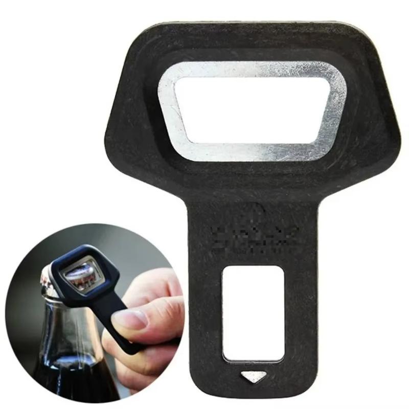Multifunctional Vehicle-mounted Car Bottle Opener Anti Slip Interior Safety Warning Buckles Metal Beer Buckle Beverage Beer 0