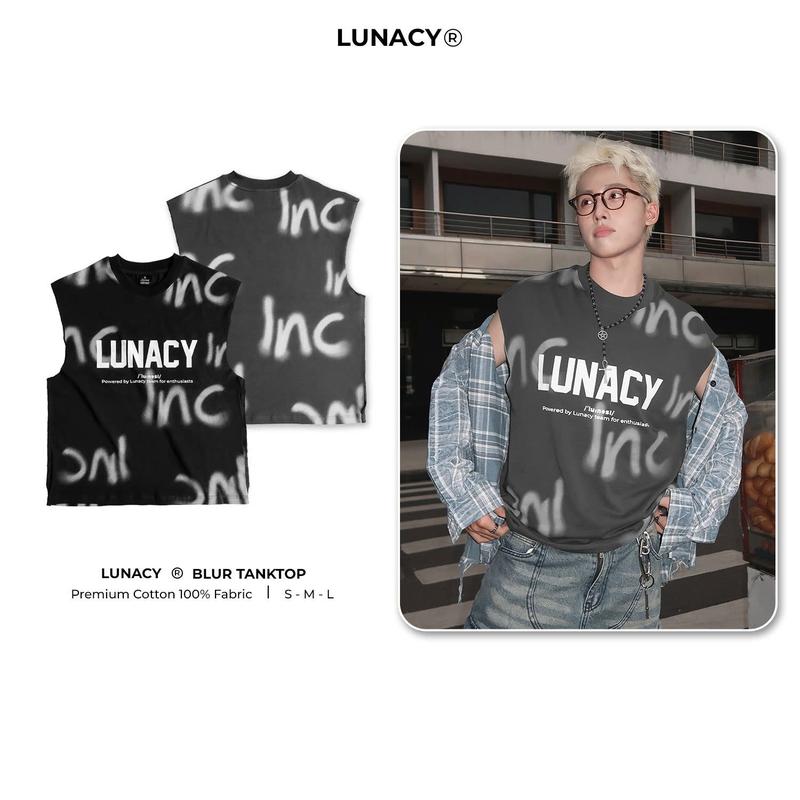 Áo ba lỗ tanktop Blur chất vải cotton dày dặn, thấm hút mặc thoải mái form rộng nam nữ unisex