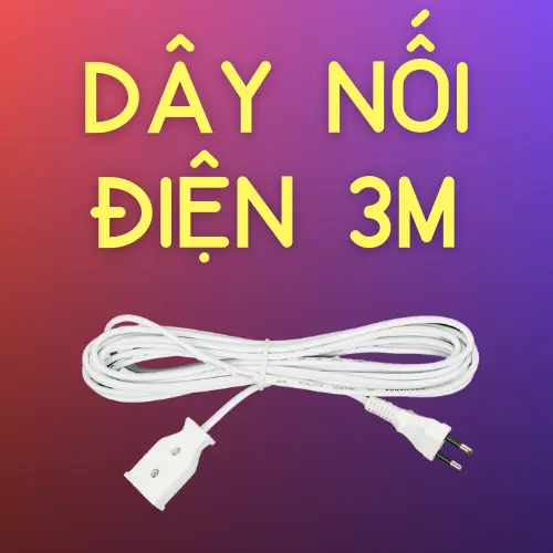Dây nối diện liền phích cắm âm cao cấp 3m