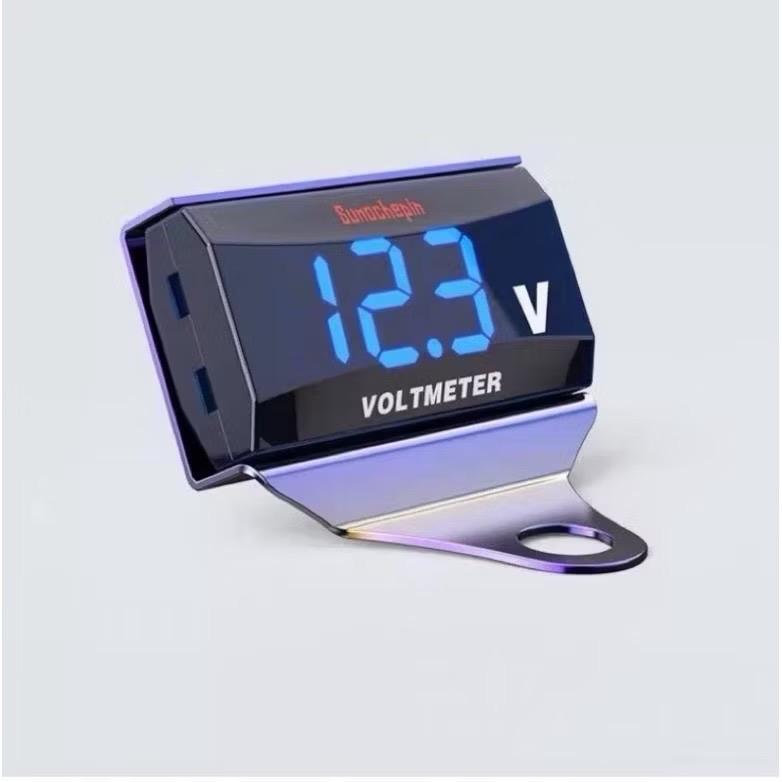 Đồng hồ báo volt điện tử koso 5-150v chống nước kèm pat gắn Phụ Kiện