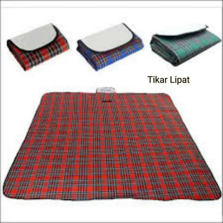 UKURAN JUMBO 200 CM Matras Lipat Tikar Lipat Besar Anti Air Tiker Piknik 150 x 180 cm / Foldable Camping Waterproof Karpet Tamasya Microsatin / Picnic Mat / Tikar Hajatan Pengajian 6