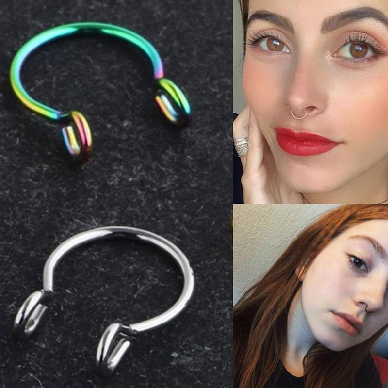 Product Introduction of Stainless Steel U-shaped Nose Rings Nose Clips And Plating Nose Pins Fittings Vacuum Piercing Z4T5 26