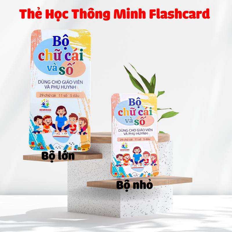 Bộ Thẻ Học Thông Minh 42 Thẻ Chữ Cái Và Số Chuẩn Bộ Giáo Dục Cho Bé Nhận Biế…