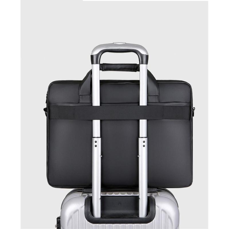 Product Introduction of New Business Briefcase Bag Leather 15 Inch Laptop Bag Waterproof Shoulder Office Handbag Men 11
