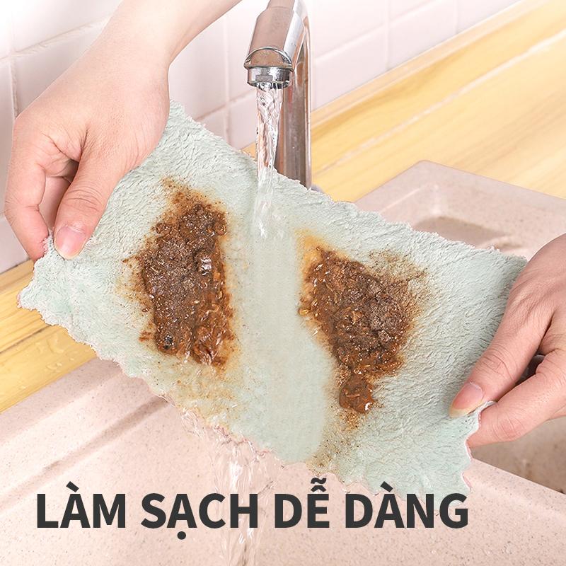 Product Introduction of Khăn lau nhà bếp AIODIY, thấm hút nướ tốt, không rụng lông, khăn rửa bát , khăn lau thần kỳ cho người lười, khăn lau đa năng Làm Sạch Treo Tường 13