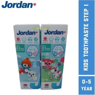 JORDAN Oral Care Kids Toothpaste Step 1 (0-5 Year) step 2(6-12 Year) - Pasta Gigi Anak Bayi Pelindung Gusi Bayi Balita Anak-Anak Perawatan