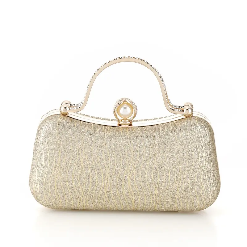 Túi xách nữ kim sa lấp lánh T72 xinh xắn - Túi cốp kim sa đi tiệc bling - Bag Kem 3