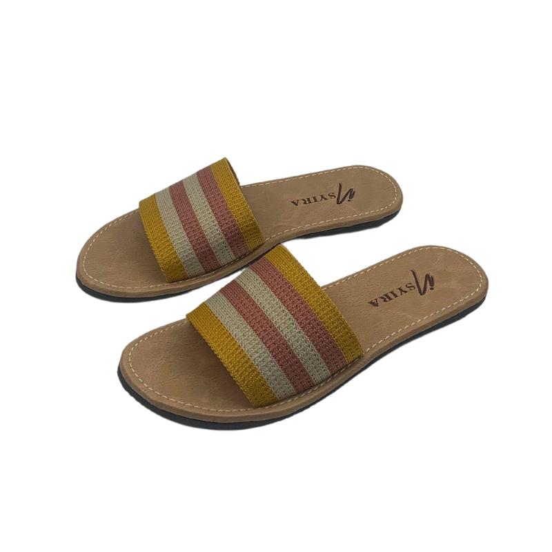 Insyira - Sandal Wanita Renata / Sandal Selop Wanita Non Slip / Sandal Rajut Coklat Hitam 1