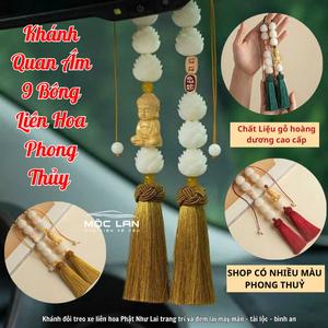 Khánh Phật Thích Ca 9S Cửu Liên Hoa Bồ Đề Treo Xe Bình An Và May Mắn Moclancar - Nội Thất