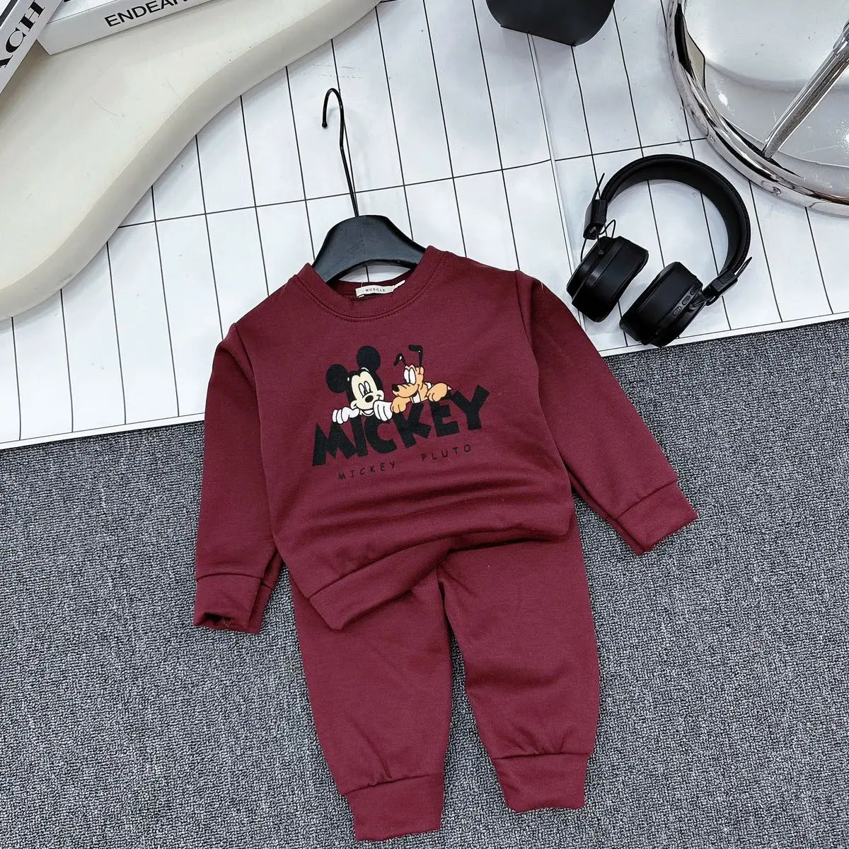 (XẢ KHO) Bộ Nỉ (Lót Lông) Thu Đông Cho Bé Trai Và Bé Gái Size 7-19 Kí bộ  nỉ