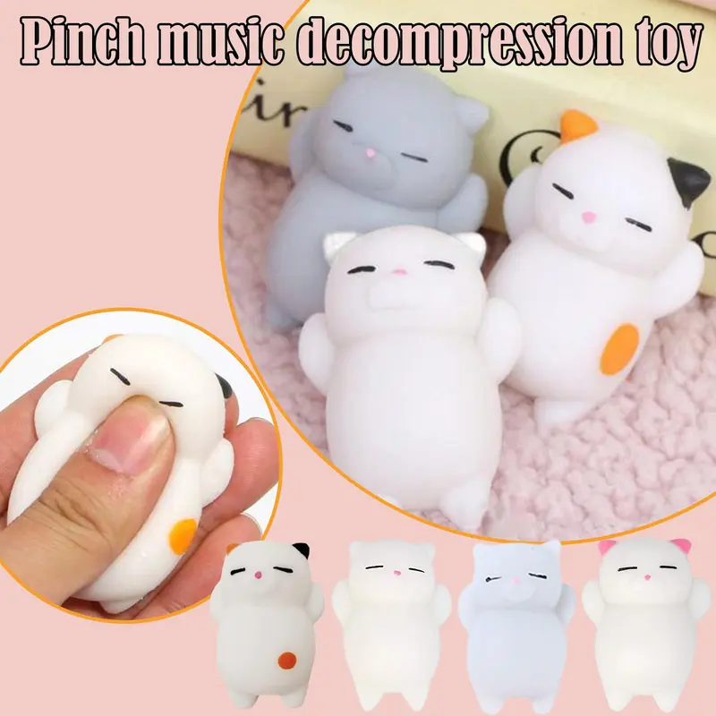 Đồ Chơi Squishy Mochi Thú Cưng, Thiết Kế Hình Động Vật Mèo Dễ Thương, Quà Tặng Bóp, Đồ Chơi Giảm Căng Thẳng, Đồ Chơi Giải Tỏa Căng Thẳng 1