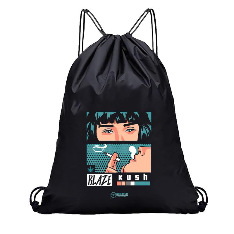 Tas Serut Hitam - Stringbag Wanita Lucu Kece Lotso Lucky | Devva.id Ransel Backpack Sekolah 6