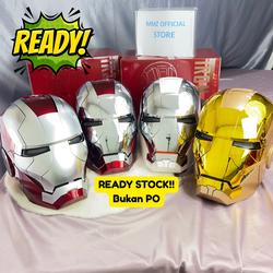 auto king iron man helmet AUTOKING Iron Man MK5 1:1 Helmet Wearable Voice-controlled Deformed Mask  Cosplay