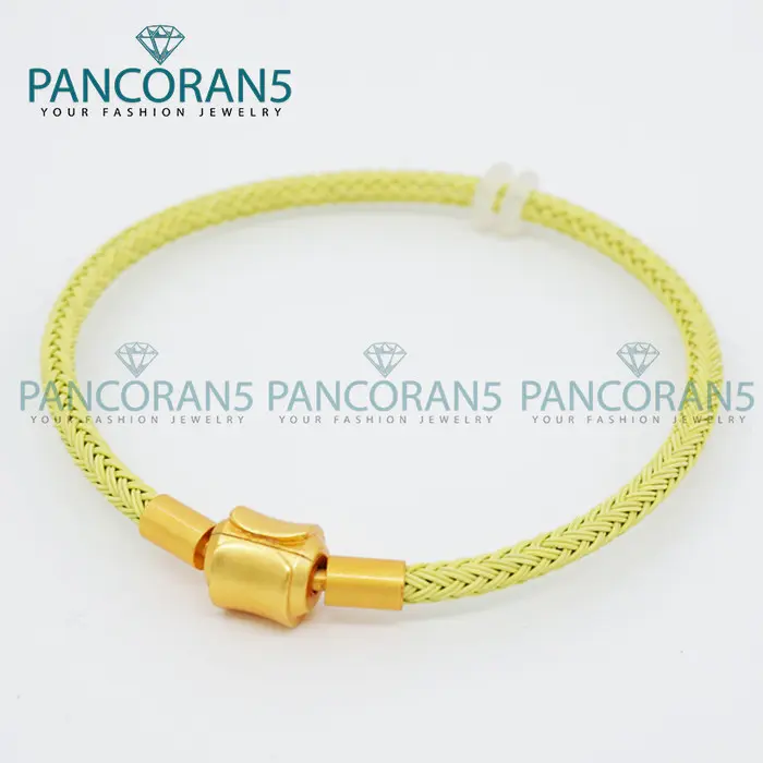 Gelang Tali Kawat Anti Air Waterproof Kunci Gold