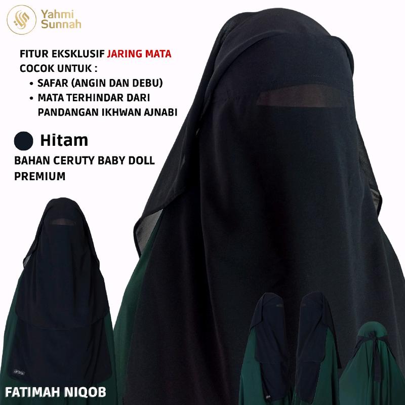 Cadar Yaman Niqab Yaman Niqob Yaman Purdah 3 Layer Long Yaman Niqob Safar Bisa COD 1