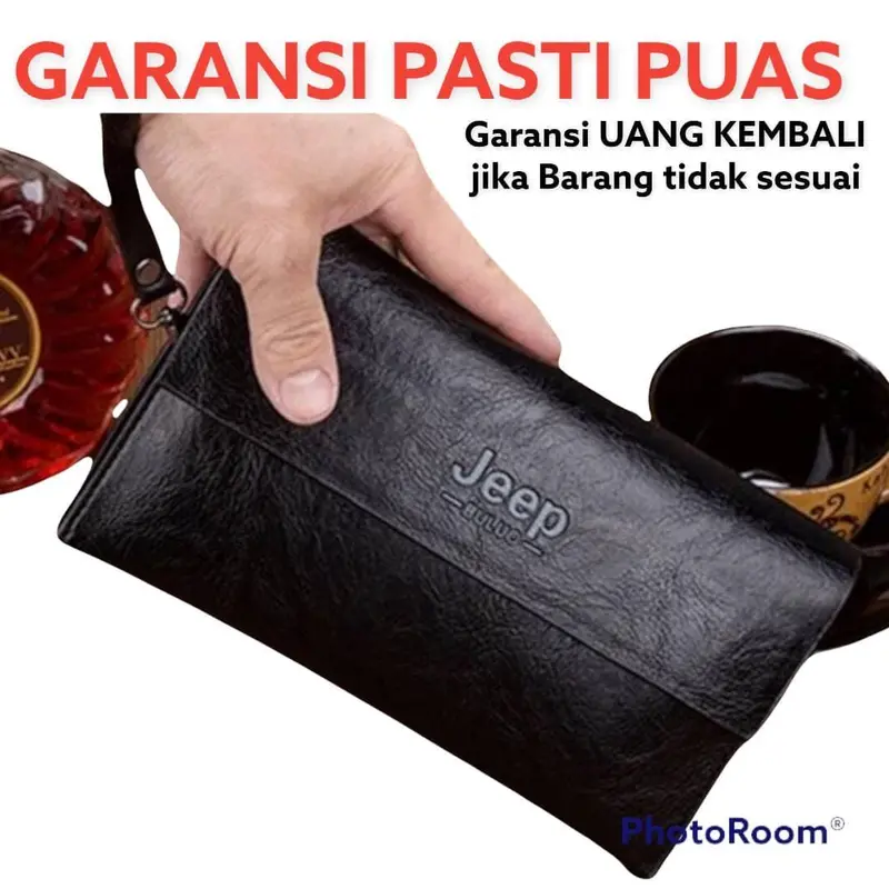 CLUTCH DOMPET KULIT IMPORT HANDBAG PRIA WANITA 2