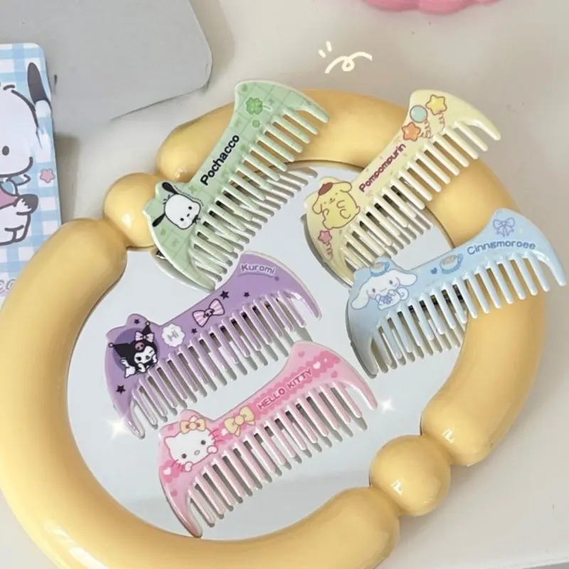 Kẹp Tóc Lược Kuromi, Thiết Kế Cinnamoroll Và Kitty Dễ Thương, Dành Cho Trẻ Em, Kẹp Tóc Hoạt Hình, Kẹp Tóc Trẻ Em, Thời Trang, Phong Cách Cô Gái Hàn Quốc, Phụ Kiện Tóc Cho Bé Gái 0