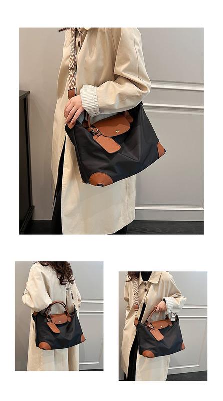 Product Introduction of Nylon Cloth Large Capacity Portable Tote Bag 2025 Spring and Summer New Shoulder Gym Bag Lightweight Commuter Crossbody Bag 3