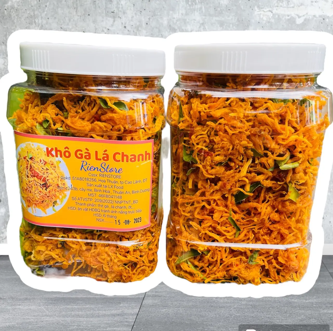 khô gà lá chanh 1kg_ gà bơ tỏi 1kg [chú ý chỉ nhận đơn miền nam . miền trung, miền bắc giao ko kip tết nhé] Ăn Vặt Snack Food