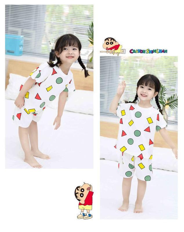 Product Introduction of ชุดนอนเด็ก สไตล์ Crayon Xiaoxin สำหรับเด็กชายและเด็กหญิง เหมาะสำหรับฤดูร้อน บางและการ์ตูน แขนสั้น ชุดอยู่บ้าน เหมาะสำหรับเครื่องปรับอากาศ 5