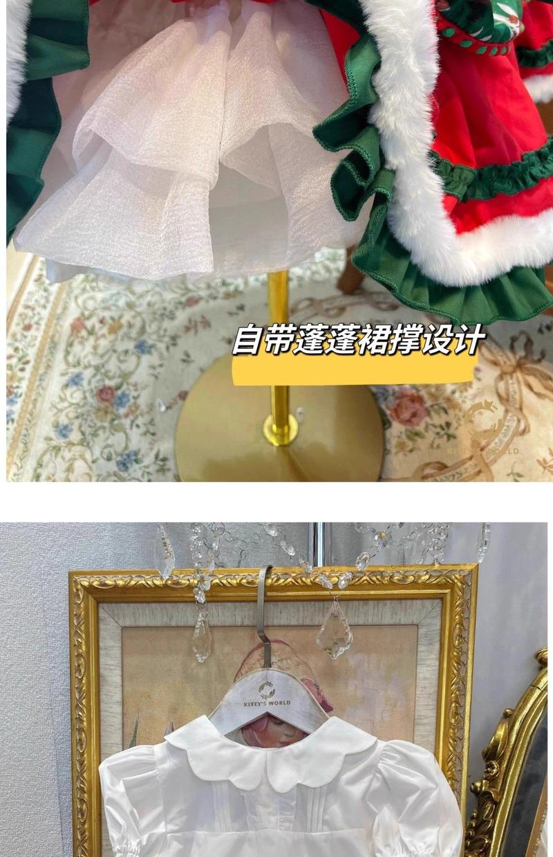 Product Introduction of Quần Áo Giáng Sinh Cho Trẻ Em, Váy In Hình Nai Sừng Tấm, Áo Choàng Đỏ, Váy Mùa Đông Cho Bé Gái, Váy Lolita Và Công Chúa, Phong Cách Phương Tây 10