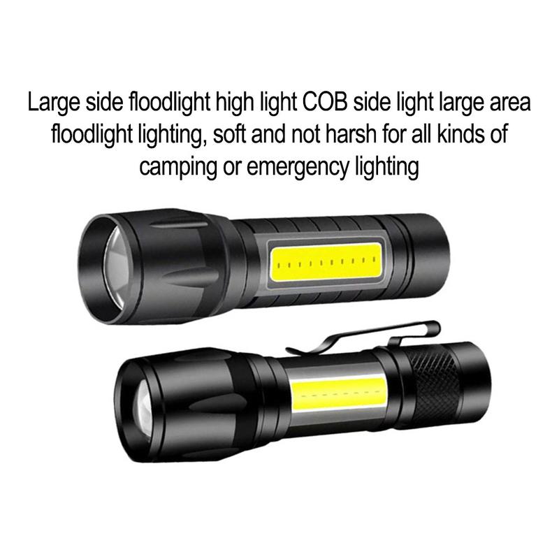 Product Introduction of Lumens Powerful LED Flashlight Rechargeable USB 18650 Waterproof Zoom Fishing Hunting Tactical Flashlight ABS Material 20