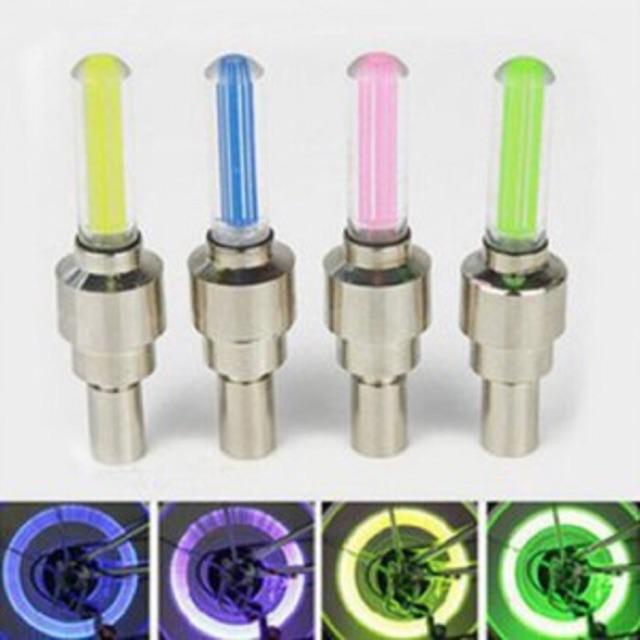 2pcs Lampu LED Tutup Pentil Ban Nyala Motor Mobil Tutup Pentil Nyala Car 1