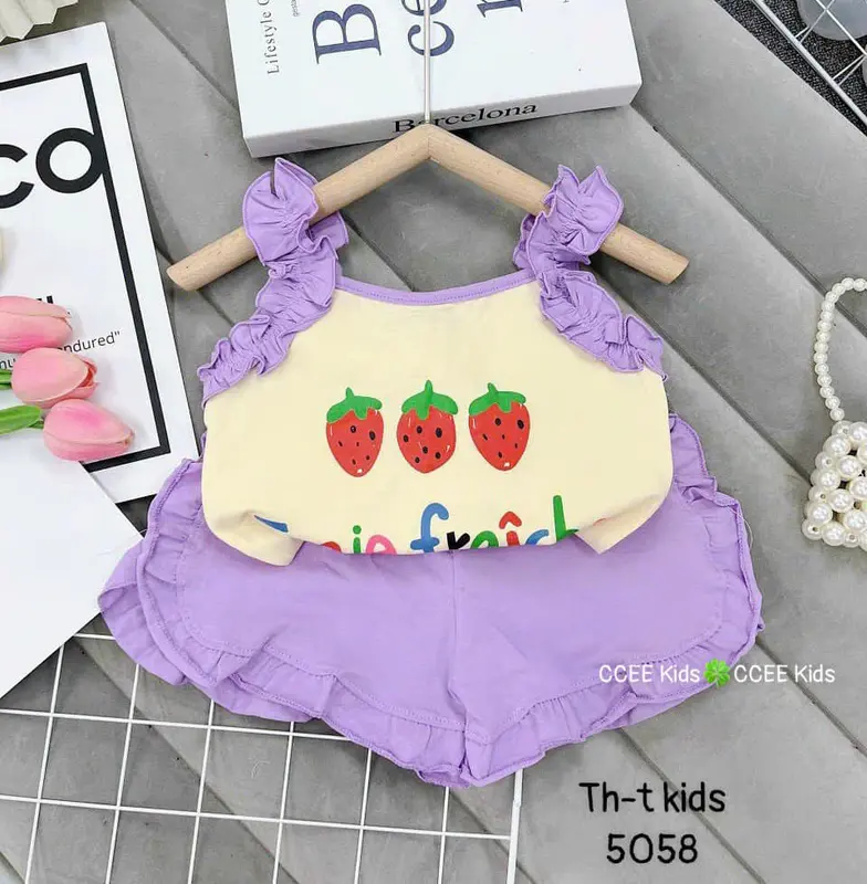 5----> 18KG bộ quần áo bé gái chất cotton mềm mịn cực dễ thương 3