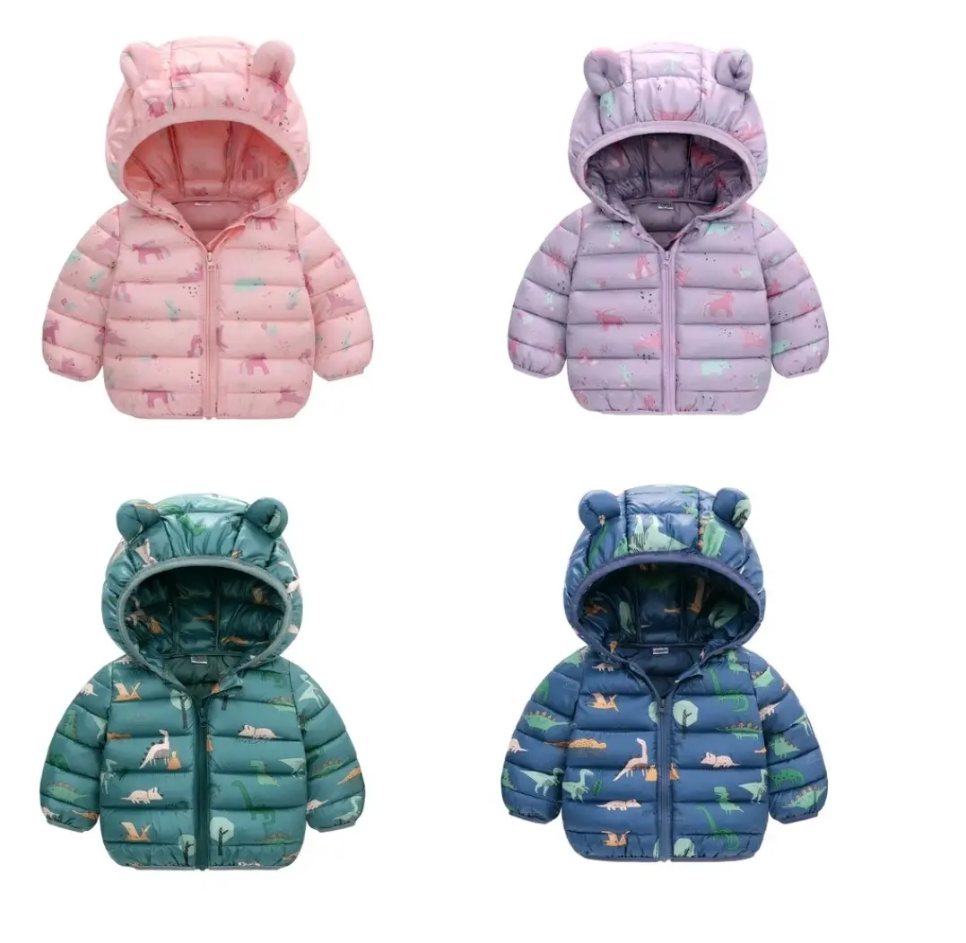 Áo khoác dày ấm, áo phao siêu nhẹ cho bé 2-6 tuổi-hàng Quảng Châu loại 1