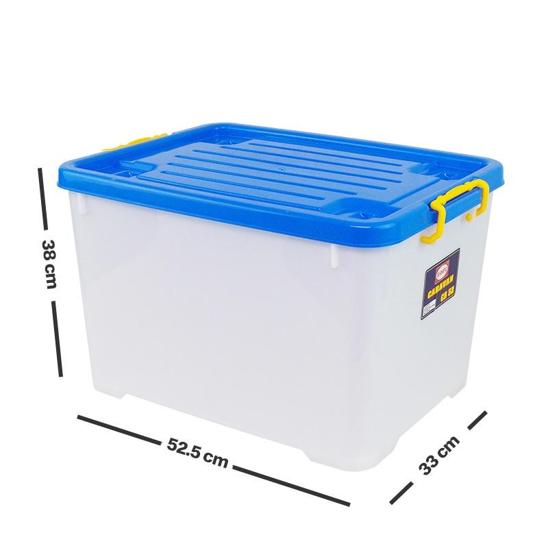 Shinpo Kontainer Plastik Dengan Roda Caravan Container Box Kotak Penyimpanan Spo-Sip-142-Cb-52 3