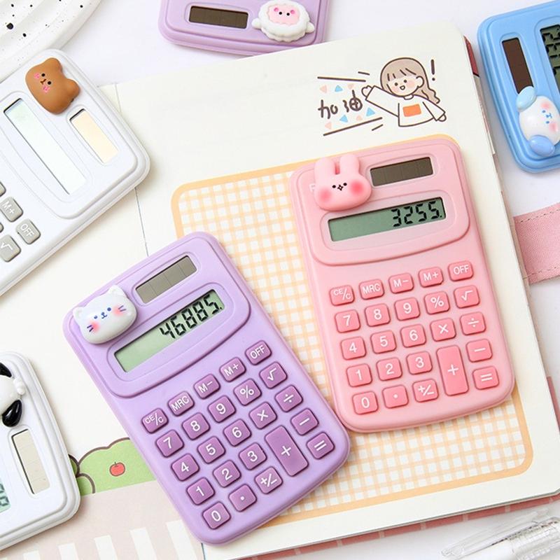 Kalkulator Mini 3D Karakter 8 Digit / Calculator For School Untuk Sekolah / Mini Calculator 4