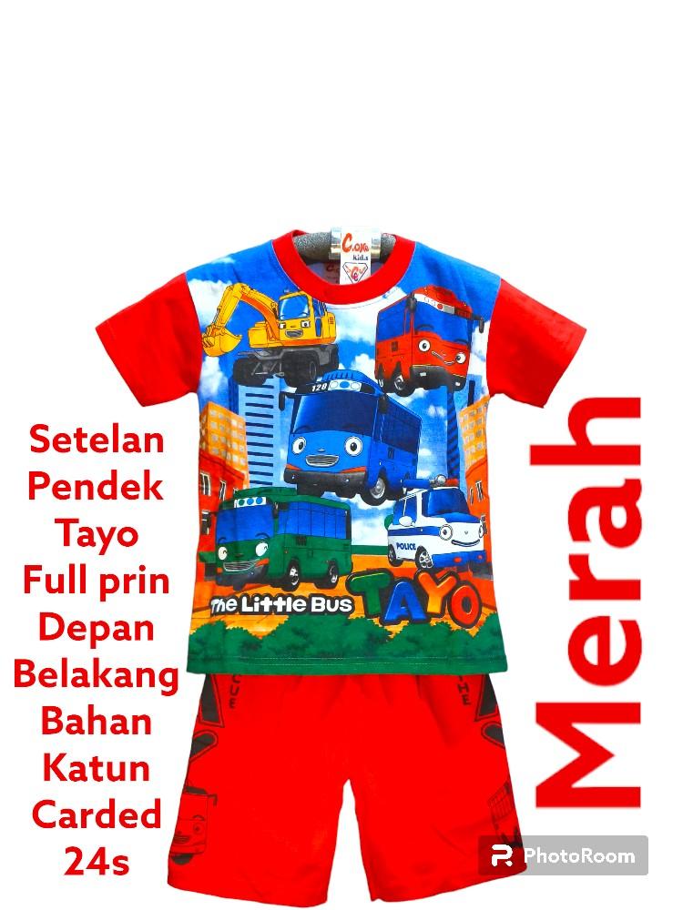 Product Introduction of setelan pendek anak laki-laki tayo full prin 3-9 tahun 6
