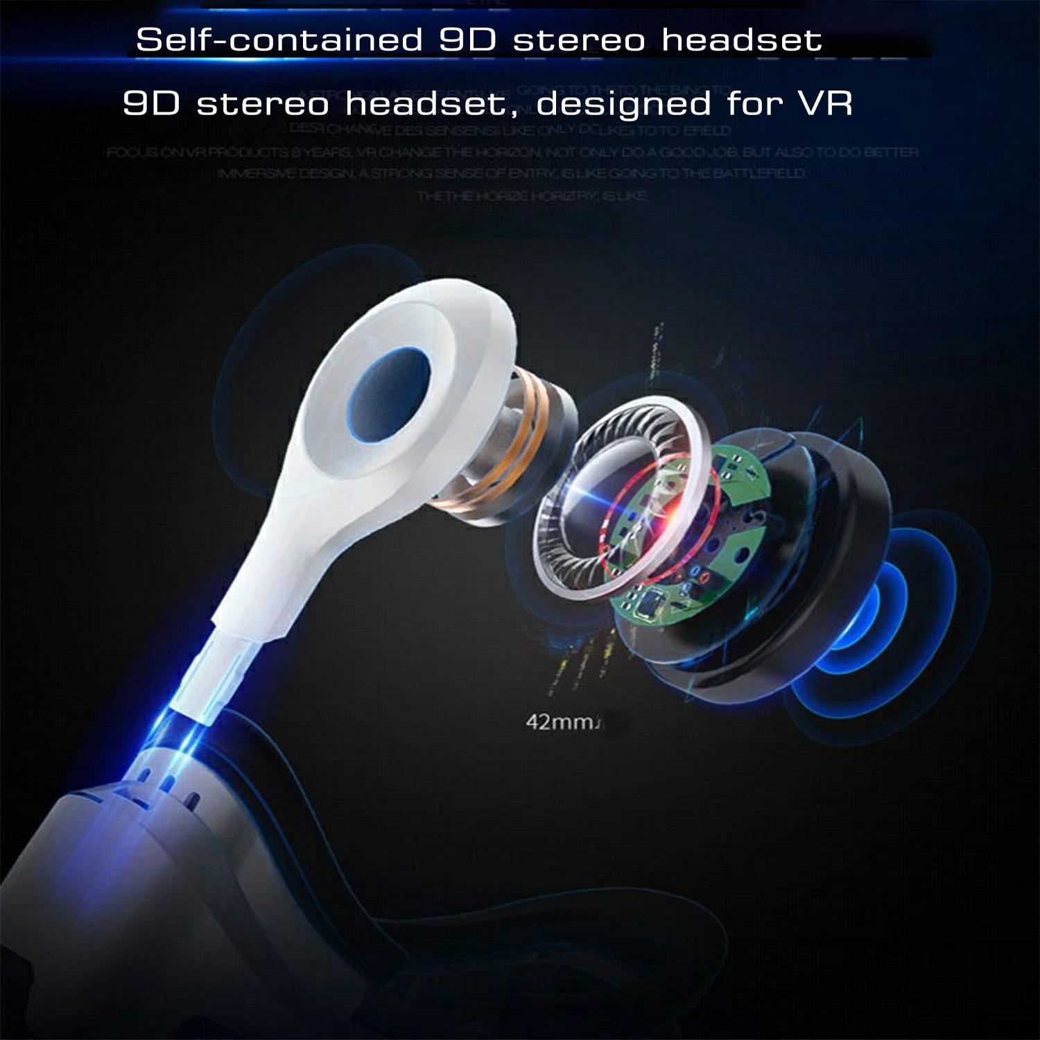 Shinecon Virtual Reality VR Glasses 3D Headset Viar Device Smart Helmet Lenses Goggle For Mobile Phone Cell Smartphone Headphone - Image 29