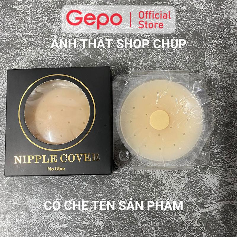 Miếng Dán Ngực Nữ Silicone Siêu Mềm Bản To Có Lỗ Thoáng Khí Tái Sự Dụng Nhiều Lần GEPO