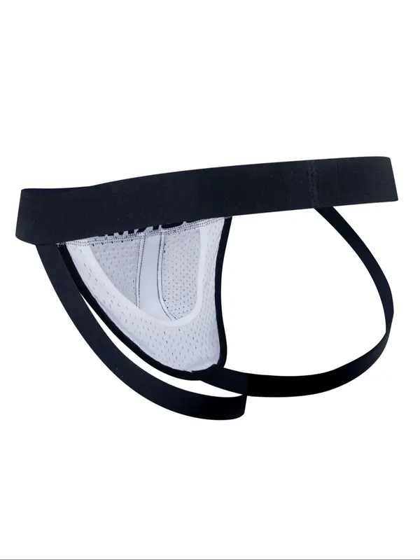 LGBTQ+ Men's Letter Tape Drop Waist Thong, Athleisure Breathable Comfortable Briefs for Daily Wear, Fashion Men's Underwear for All Seasons, Comfort Jockstrap Menswear, Undergarments 1